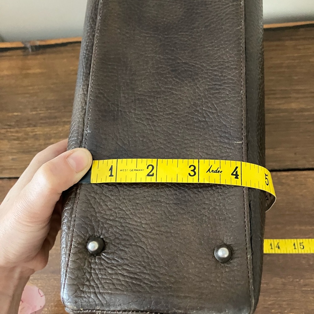💥2 for 1💥Vintage Normandie Brown Leather Handbag - Picture 15 of 16